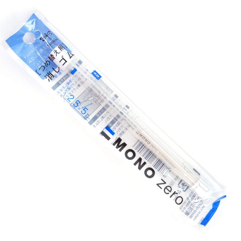 Tombow MONO Zero Pen-Style Eraser Refill Square Tip 5pack 10refills - Image 1